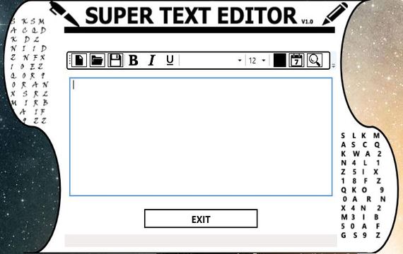 Text editor app